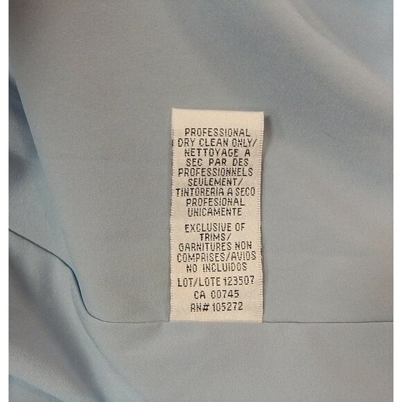 KAY UNGER KIANA Formal Dress Maxi GOWN POCKETS JACQUARD BLUE SPARKLE Size 4 - Picture 10 of 10